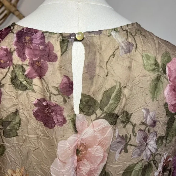 Vintage Floral Maxi Dress Cottagecore Grunge 90s Grannycore Plus Size XXL - Picture 5 of 6